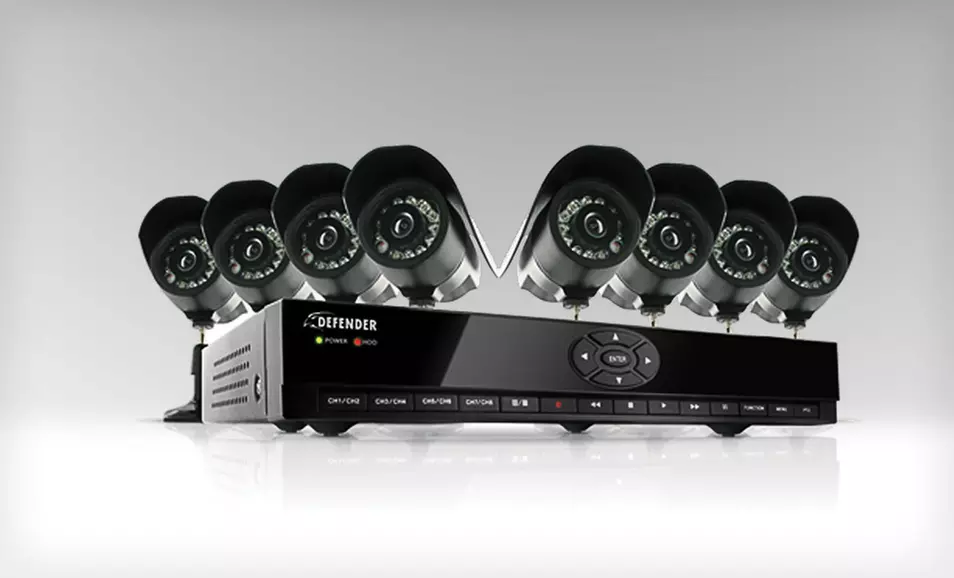 Defender Home-Security Systems with Cameras and DVR (Up to 66% Off). Three Options Available. Free Shipping. - Primary Image