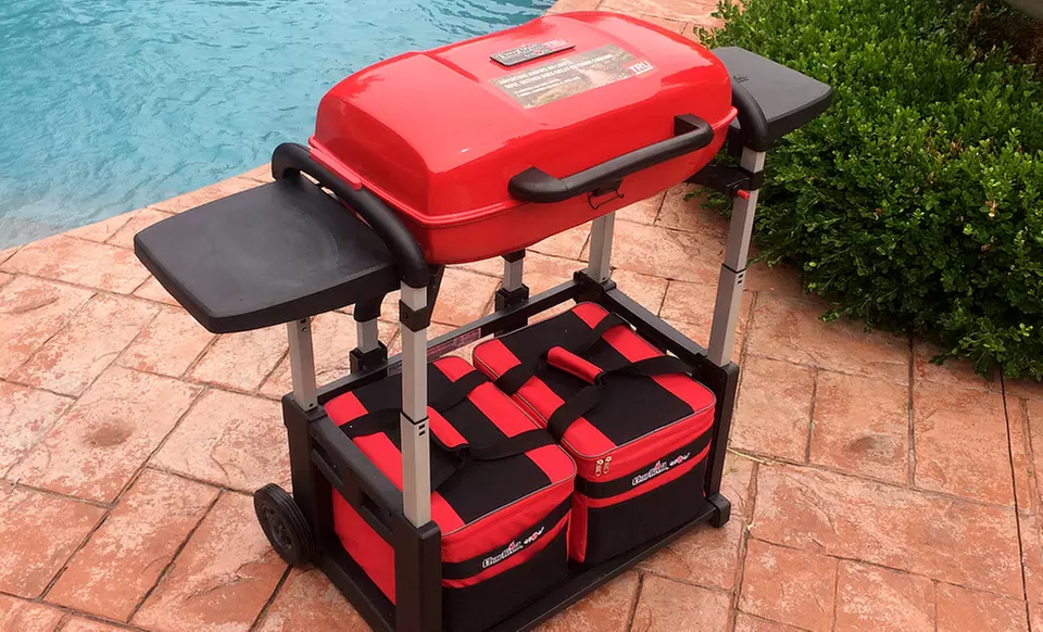 Charbroil Grill2Go ICE Portable Gas Grill and Cooler Cart Combo - Second Medium