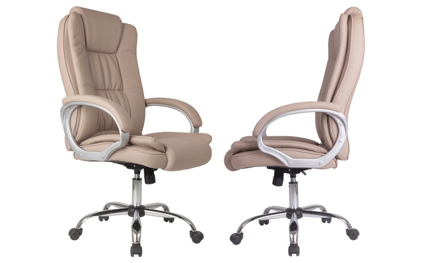 Image 4: Sillón de oficina con ruedas