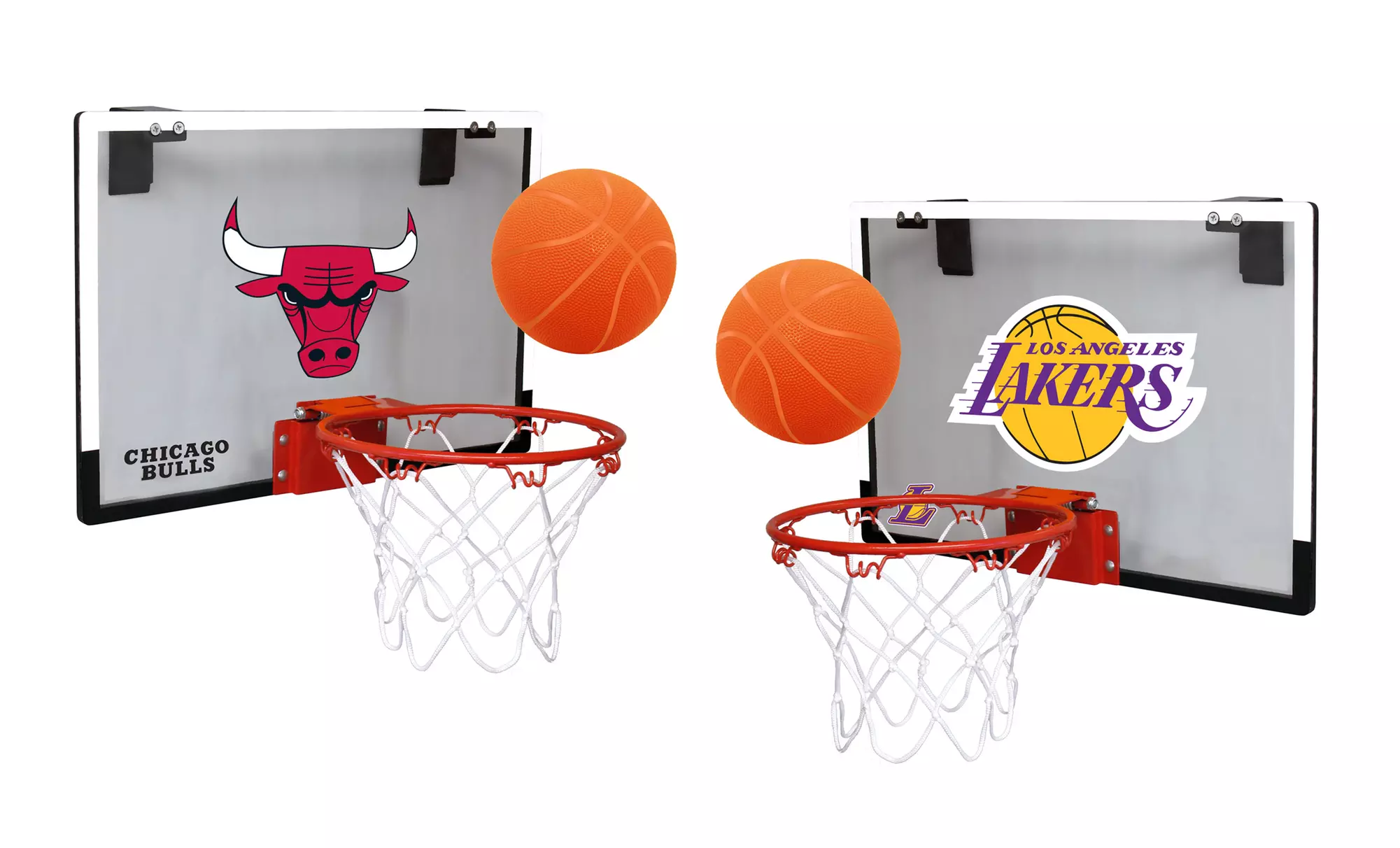 NBA Mini Hoop Set. Multiple Teams Available, Including the Heat, Bulls, Celtics, and Lakers. Free Returns. - Primary Image