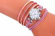 Montre avec bracelet serpent et strass pour femmes - Second Medium