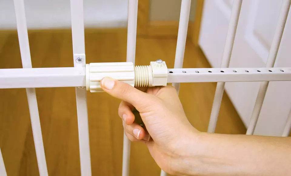 $24.99 for a Carlson Big Tuffy Expandable Gate with Small Pet Door ($48.04 List Price). Free Shipping and Returns. - Second Medium