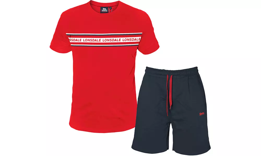 Completo uomo corto Lonsdale in cotone