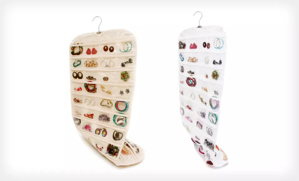Closet Complete 80-Pocket Hanging Jewelry Organizer (Up to 42% Off). 2 Styles Available. Free Returns. - Second Medium