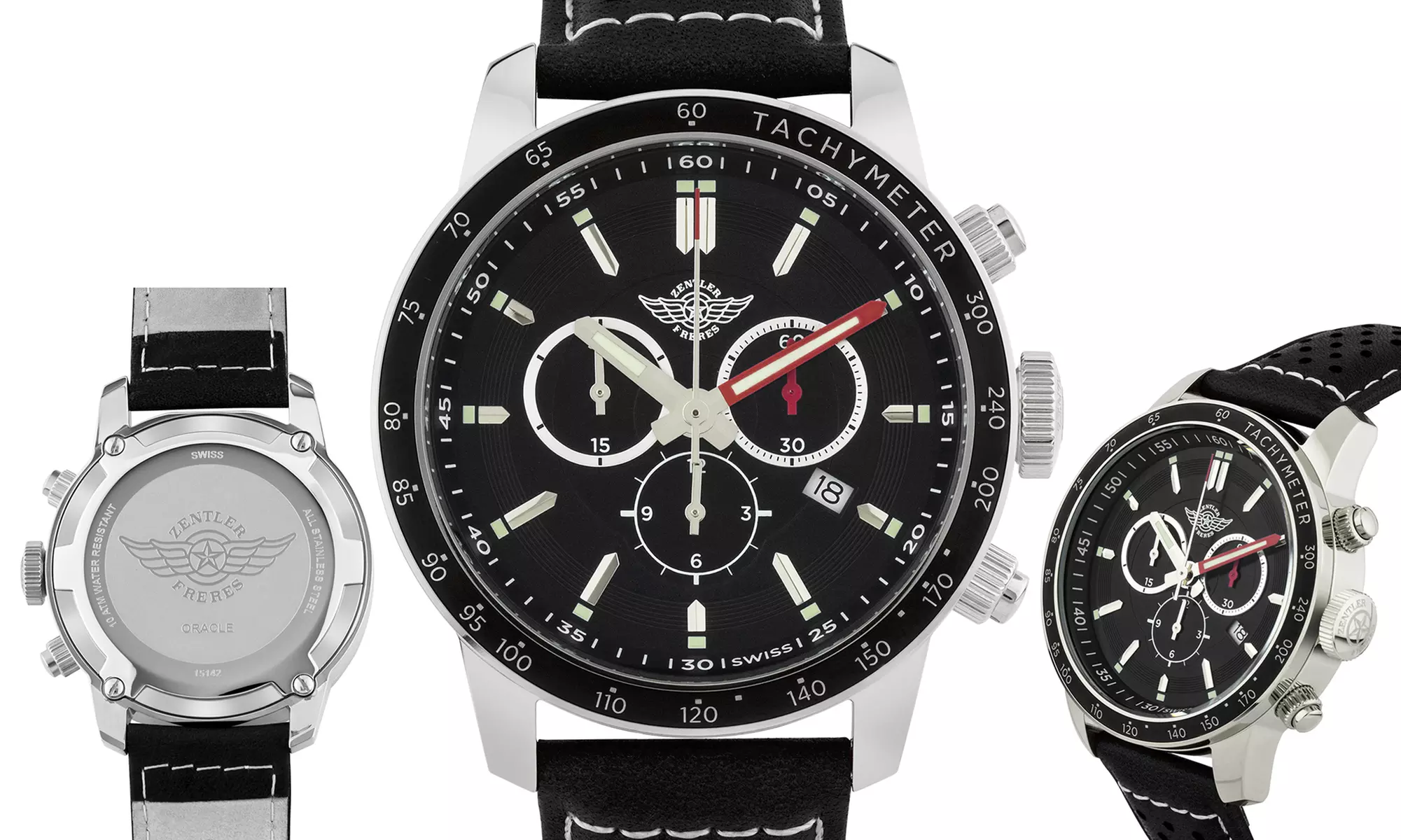 Zentler Freres Oracle Men's Chronograph Watch - Second Medium