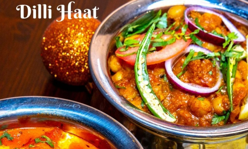 Image 1: Indulge in a Flavorful Indian Feast at Dilli Haat Bournemouth