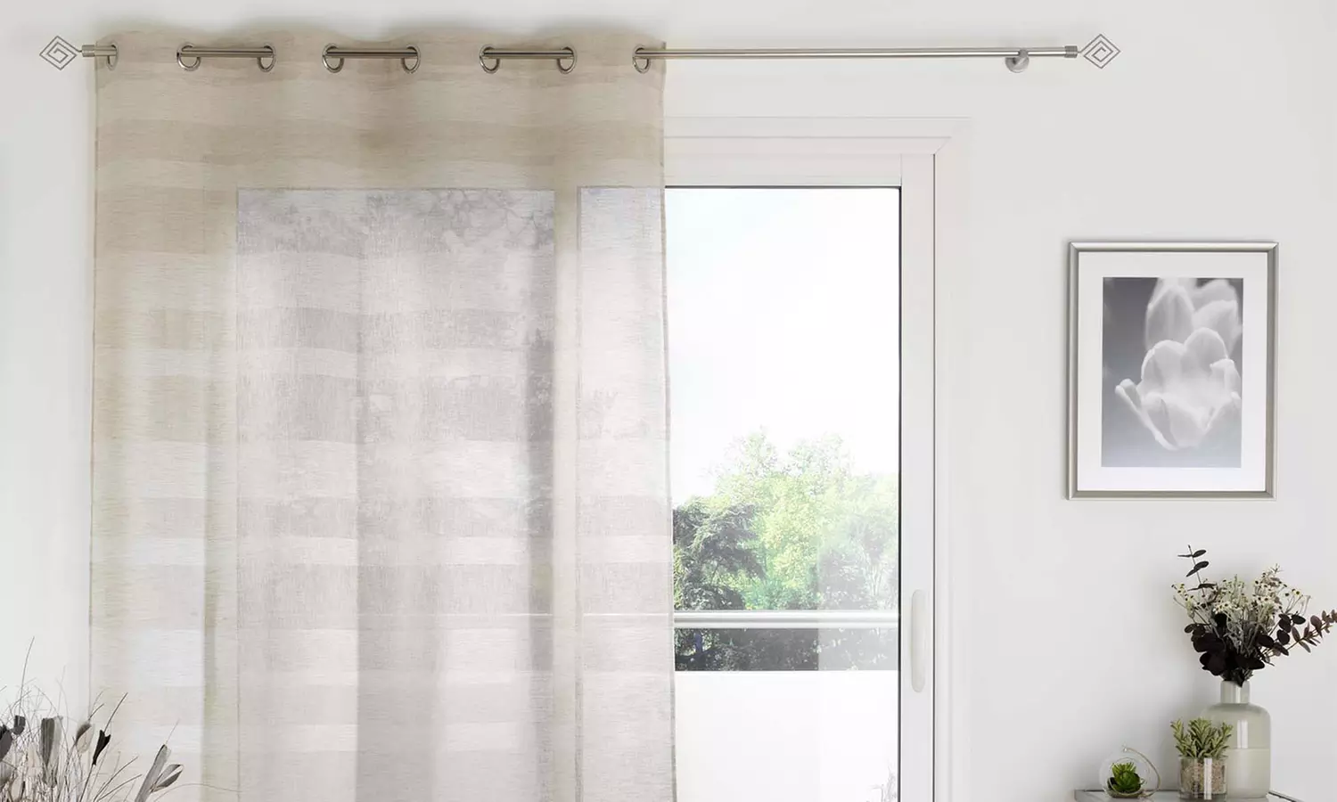 1, 2 ou 4 voilages tissés collection Palerma - Primary Image