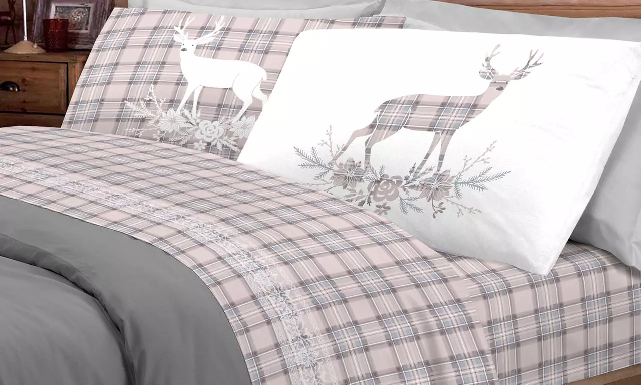 Completi Lenzuola Flanella Fantasie Invernali, Natalizie