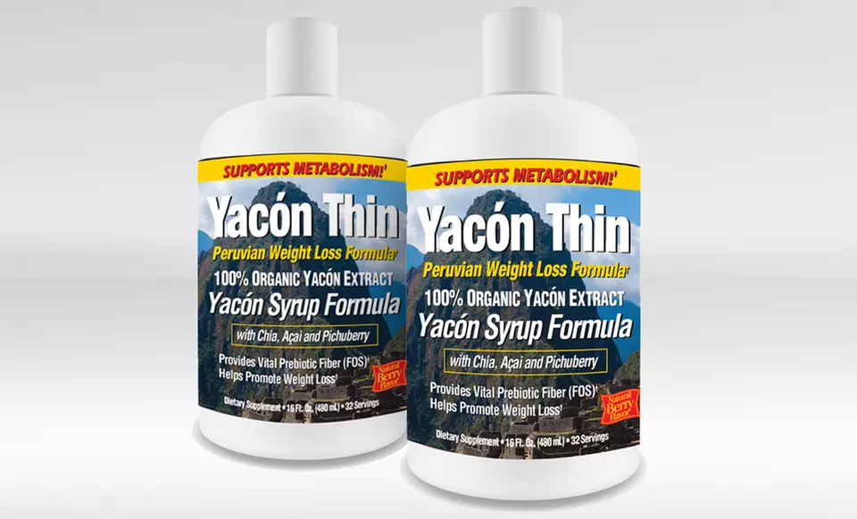 1 or 2 Bottles of Organic Yacón Thin Weight-Loss Supplement; 16 Fl. Oz. - Primary Image