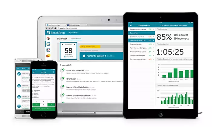 $19 for a Test-Prep Course ($200 Value). GRE, GMAT, SAT, LSAT and More Courses Available from BenchPrep - Primary Image
