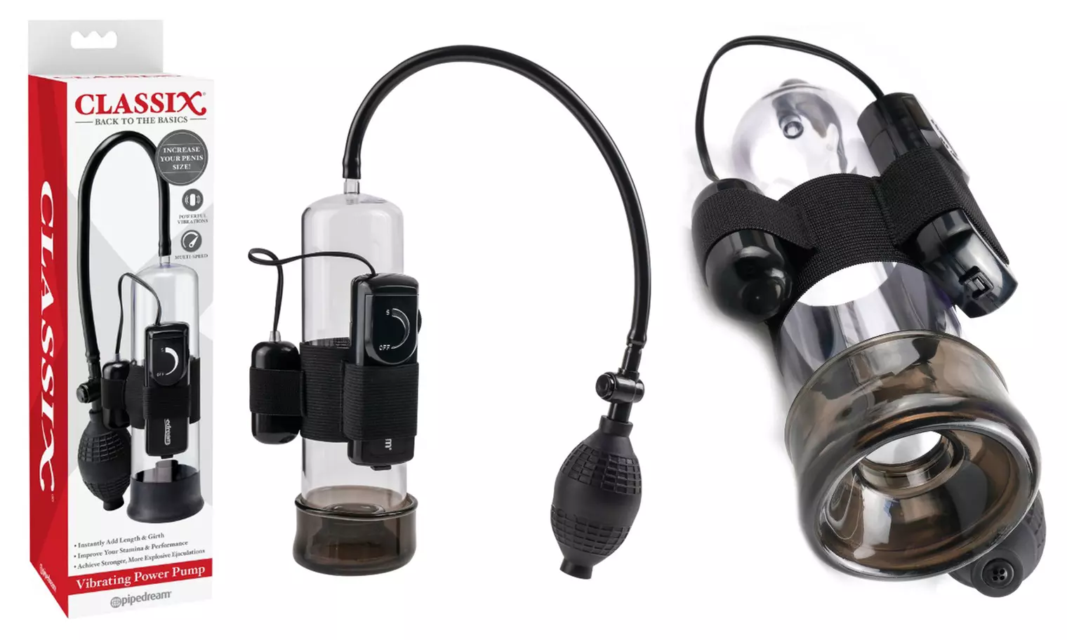 Pipedream Classix Vibrating Power Pump - Primary Image