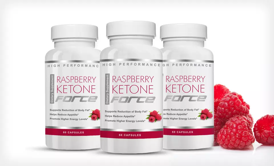 One, Two, or Three Bottles of Raspberry Ketone Force (Up to 81% Off). Free Shipping. - Primary Image