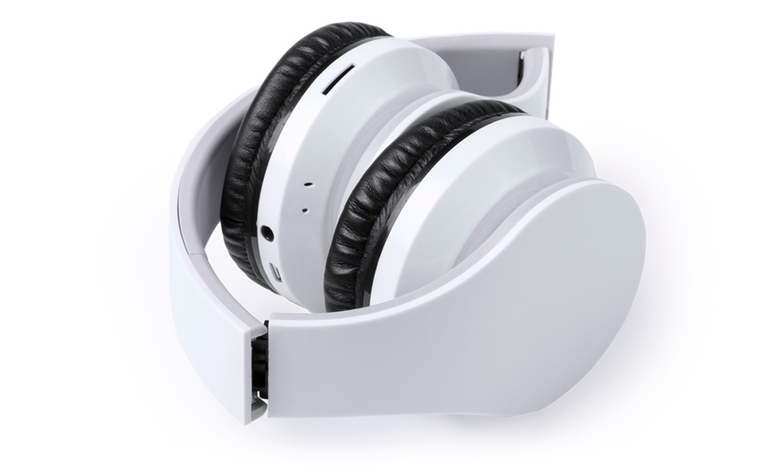 Image 4: White Bluetooth Headset