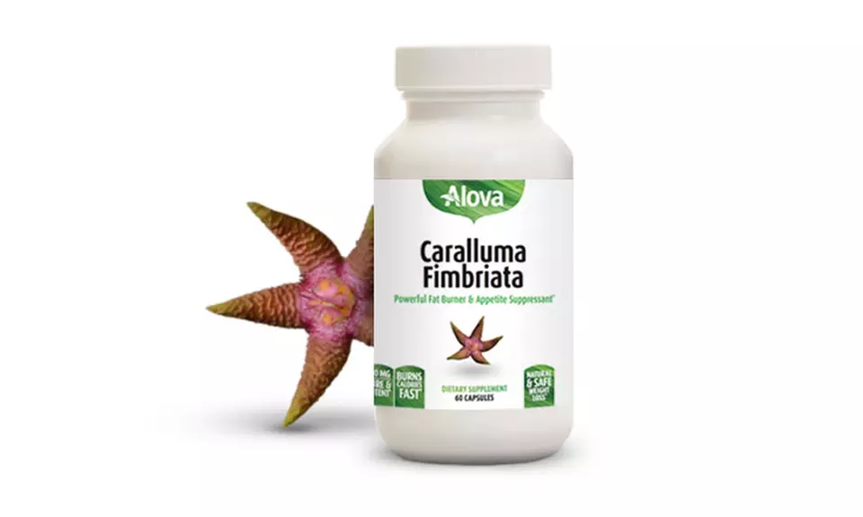 1 Bottle or Buy 2 Bottles Get 1 Free: Alova Caralluma Fimbriata Weight Loss Supplement; 60-Capsule Bottles
 - Primary Image