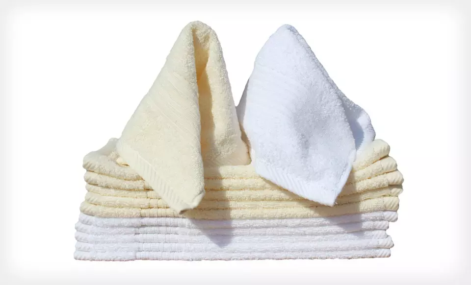 $10 for a Six-Pack of Spa Retreat Egyptian-Cotton Washcloths in Ivory or White ($36 List Price). Free Returns. - Second Medium