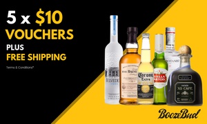 BoozeBud: 5 x $10 Credit