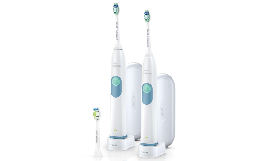 Philips Sonicare Essential Clean Rechargeable Toothbrush (2-Pack) | Groupon