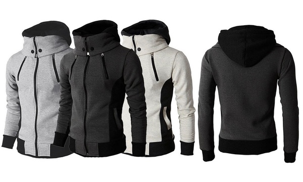 men hooded winter coat