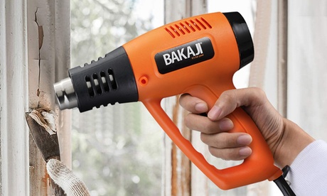 Termosoffiatore ad aria calda dotato di custodia a valigetta