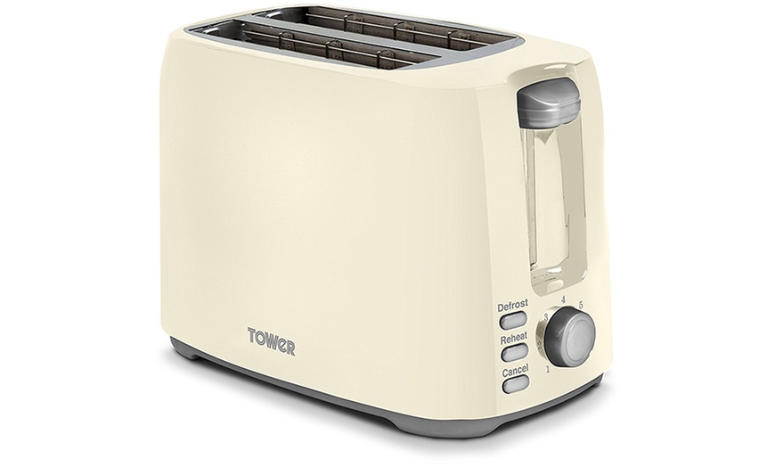 Image 13: Tower 2-Slice Toaster and Kettle