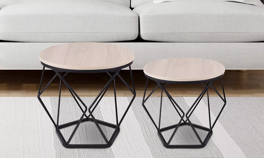 Set van 2 bijzettafels