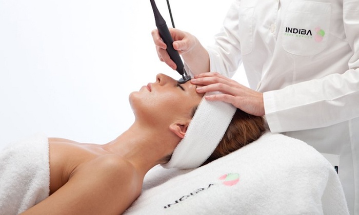 Radiofrecuencia facial INDIBA con velo colágeno y ácido hialurónico