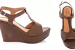 Lady Godiva Women's Wood Wedge Sandals - Second Medium