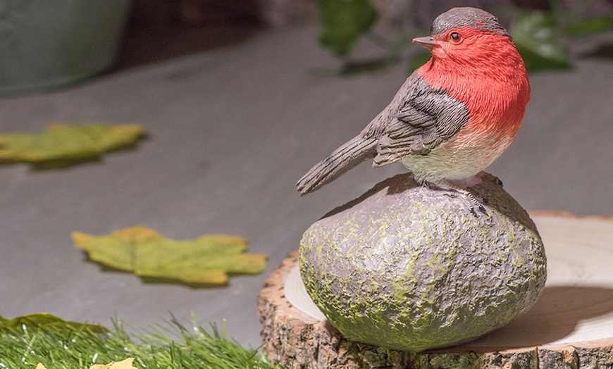 Image 9: One, Two or Four Robin Redbreast Garden Ornaments