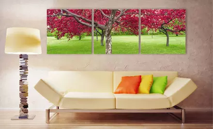 $99 for Three Elementem 20"x20" Vinyl Wood-Mounted Triptych Prints with Shipping Included (Up to $234.99 Total Value). 10 Prints Available. - Primary Image
