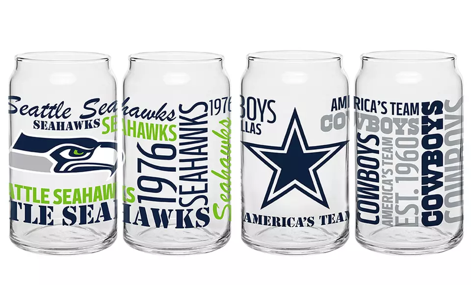 2-Pack of NFL Glass Cans - Primary Image