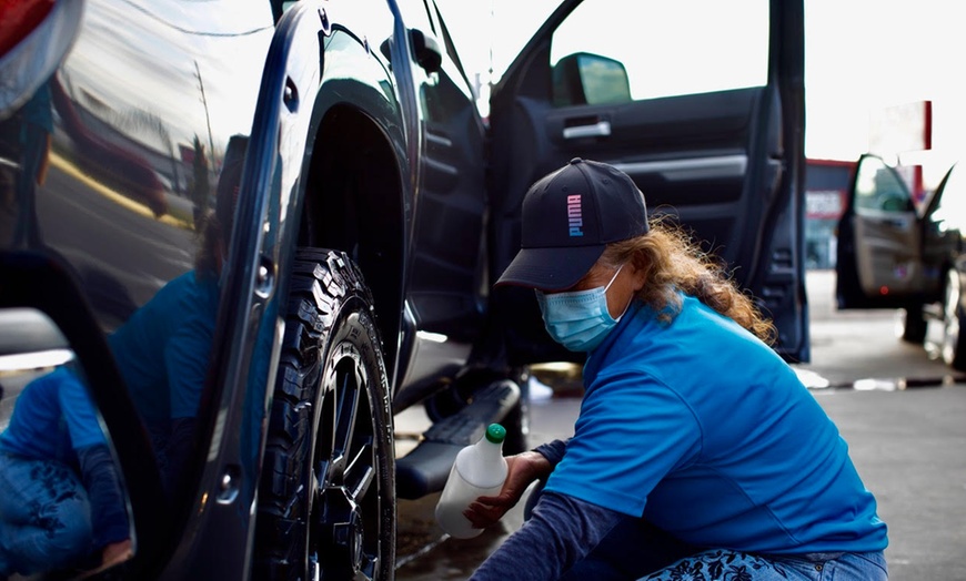 Image 1: Full Service Car Wash: Basic Interior & Exterior for a Fresh Ride!