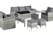 Oseasons Seven- or Eight-Seater Rattan-Effect Dining Set - Image 4