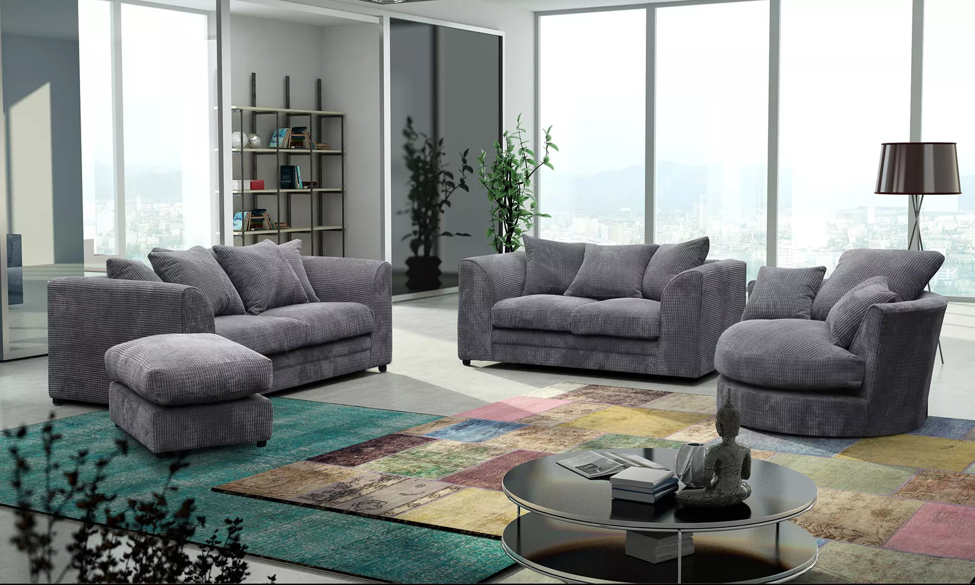 Milo 3+2 Sofas Set (£399) With Footstool (£499) With Swivel Chair (£679) With Free Delivery (Up to 43% Off) - Primary Image