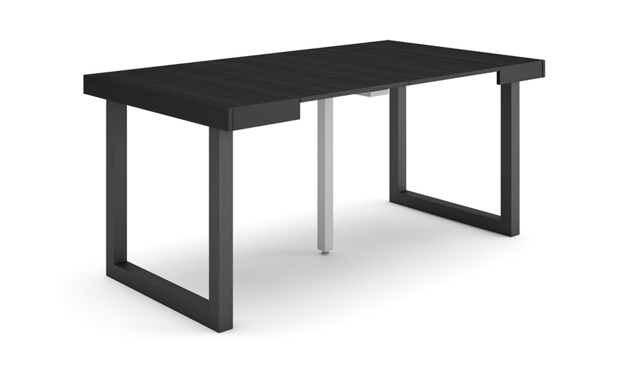 Image 21: Table console extensible avec pieds en bois massif