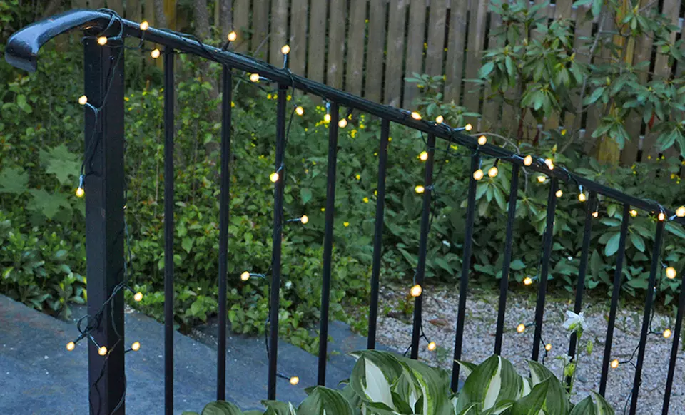 Solar-Powered LED Fairy String Lights (1 or 2-Pack) - Primary Image