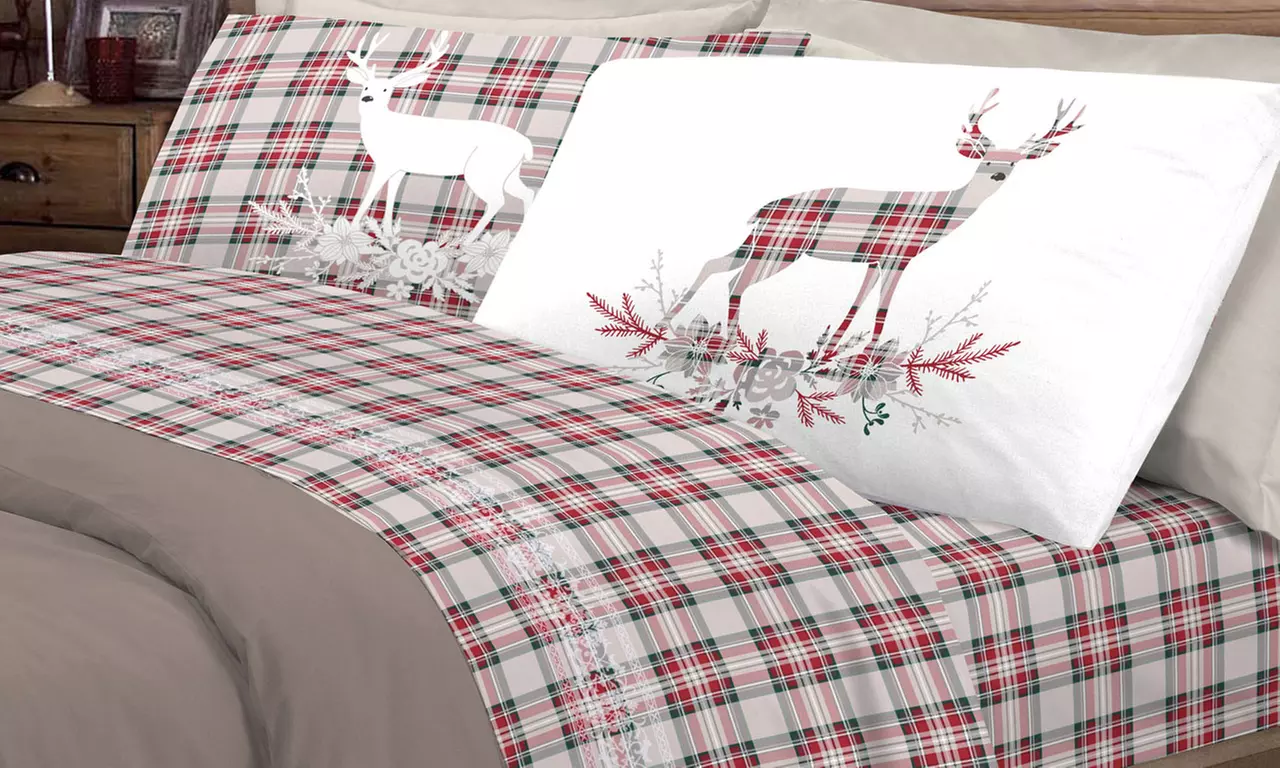 Completi Lenzuola Flanella Fantasie Invernali, Natalizie