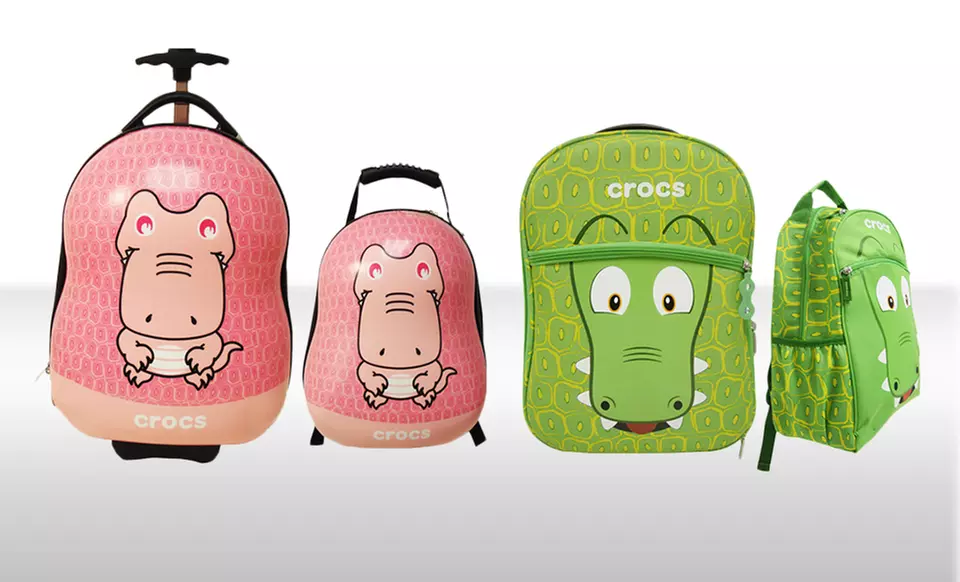 Crocs Children's 2-Piece Carry-On Luggage Sets. Multiple Styles Available. Free Returns. - Primary Image