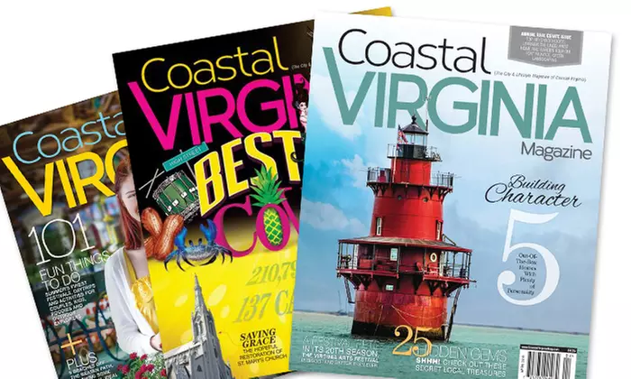 $12 for a "Coastal Virginia Magazine" 2-Year, 12-Issue Subscription ($19.94 Value) - Primary Image