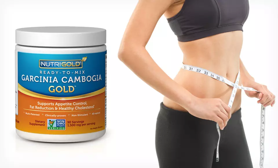 One, Two, or Three 90-Serving Canisters of Nutrigold Garcinia Cambogia Gold Powder (Up to 79% Off). Free Shipping. - Primary Image