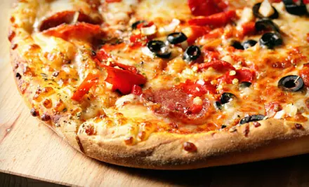 $10 for $20 Worth of Neapolitan Pizza, Sandwiches, and Drinks at Greek's Pizzeria in Muncie - Primary Image