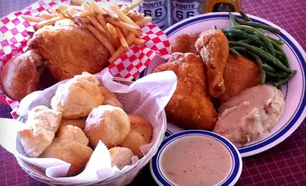 $23 for Two Fried-Chicken Dinners with an Appetizer and Dessert at Dell Rhea's Fried Chicken Basket (Up to $50.80 Value) - Primary Image