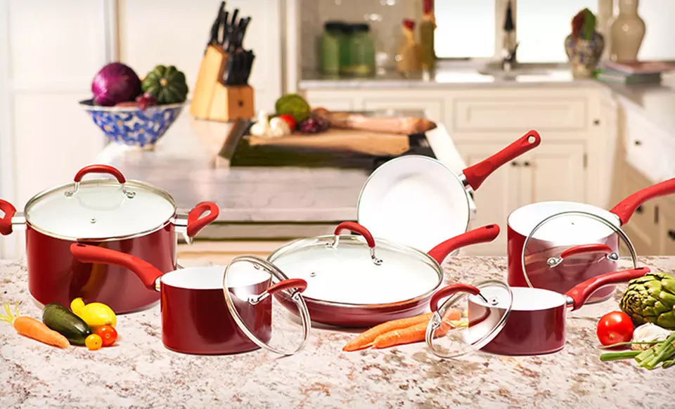 4-, 7-, or 11-Piece Supreme Ceramic World Class Cookware Sets (Up to 70% Off). Free Shipping and Free Returns. - Primary Image
