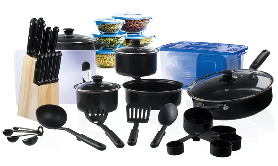 Cookware and Cutlery Starter Set (102-Piece) - Primary Image