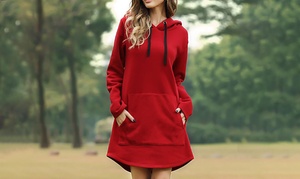 Women Hooded Long Sleeve Dress