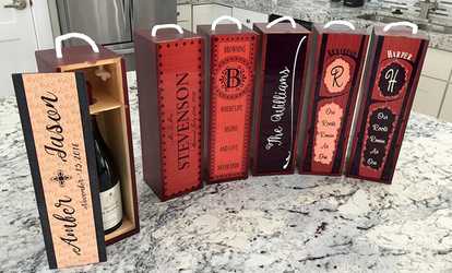 image for Personalized Decorative Wine Case from Qualtry