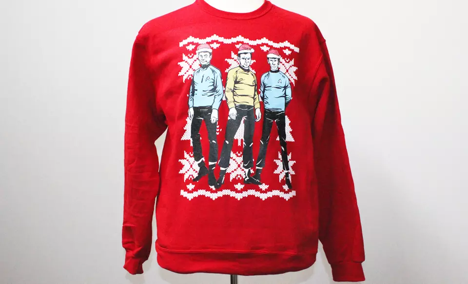 Cobra Commander, Optimus Prime, Teenage Mutant Ninja Turtles, or Star Trek Ugly Christmas Sweater. Free Returns. - Second Medium