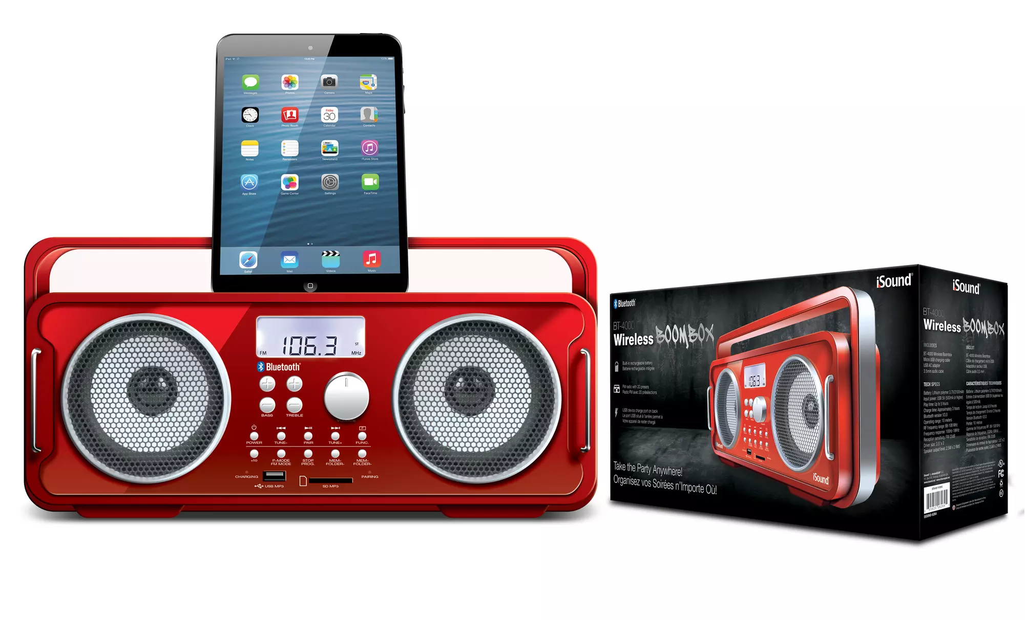 iSound Portable Bluetooth Boom Box - Second Medium