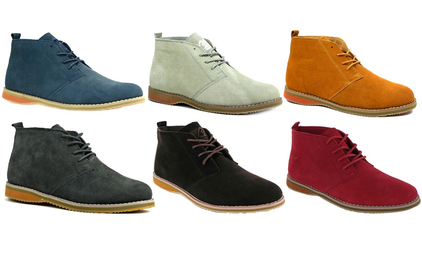 Image 1: Men's Suede Desert Boots