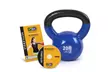 GoFit Classic Vinyl-Coated Kettlebell with Fitness DVD - Second Medium