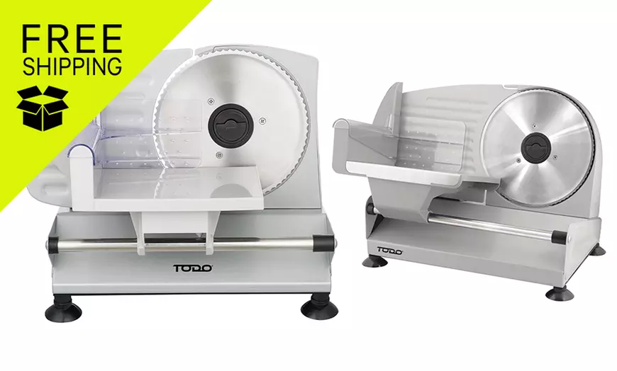 Image 1: TODO 150W or 200W Electric Food Slicer Meat & Deli Slicer